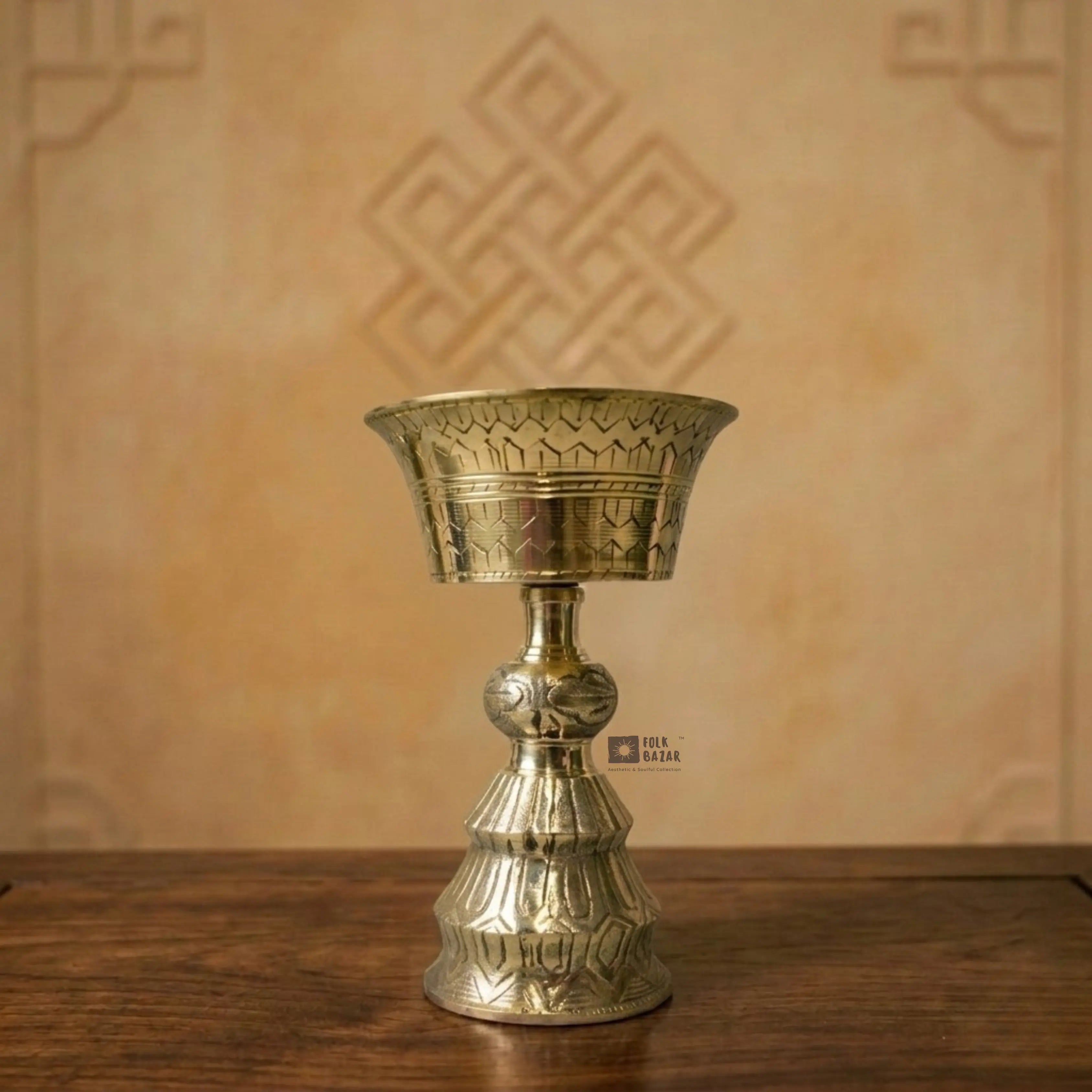 Brass Japani Butter Lamp